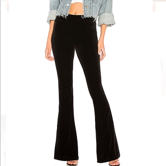 black velvet flares